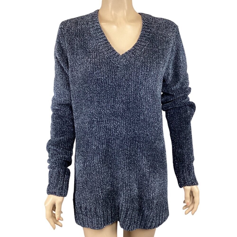 Orvis NWT Chenille Heathered‎ V-Neck Sweater Medium Cozy & Stylish